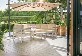 Rye loungegruppe med parasoll