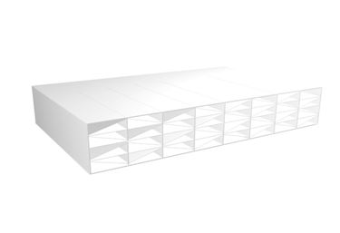 20 mm kanalplasttakplate - Opalfarget 20 mm takplate