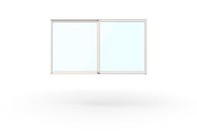 WG 40 Vindue 2-delt Glasspartier