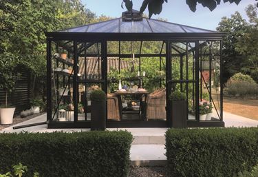 Svart lysthus - Drivhus Pyrola