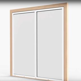 WG 80 Fast glassvegg med ventilasjonsvindu - Vinter