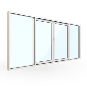 WG 100 Slimline – 4-delt Fasadeparti - WG 100 fasadepartier